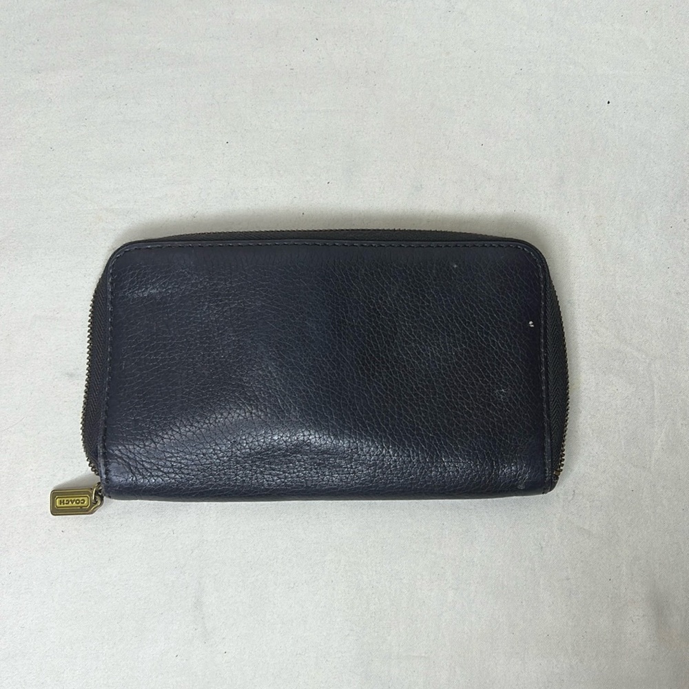 Coach Black Pebbled Vintage Wallet